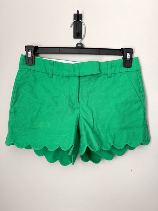 J. Crew Pants - Women’s J. Crew Kelly Green Scallop Hem Shorts